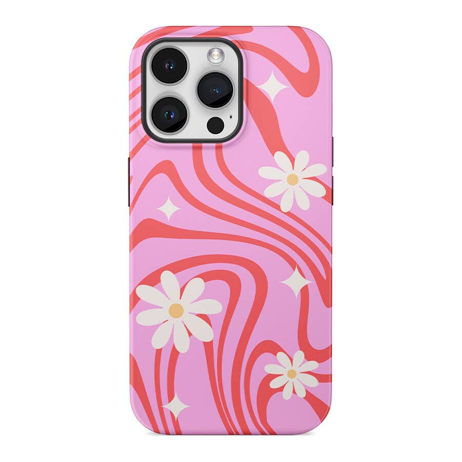 Cream Flower Abstract | Retro Floral Case - shipmycase