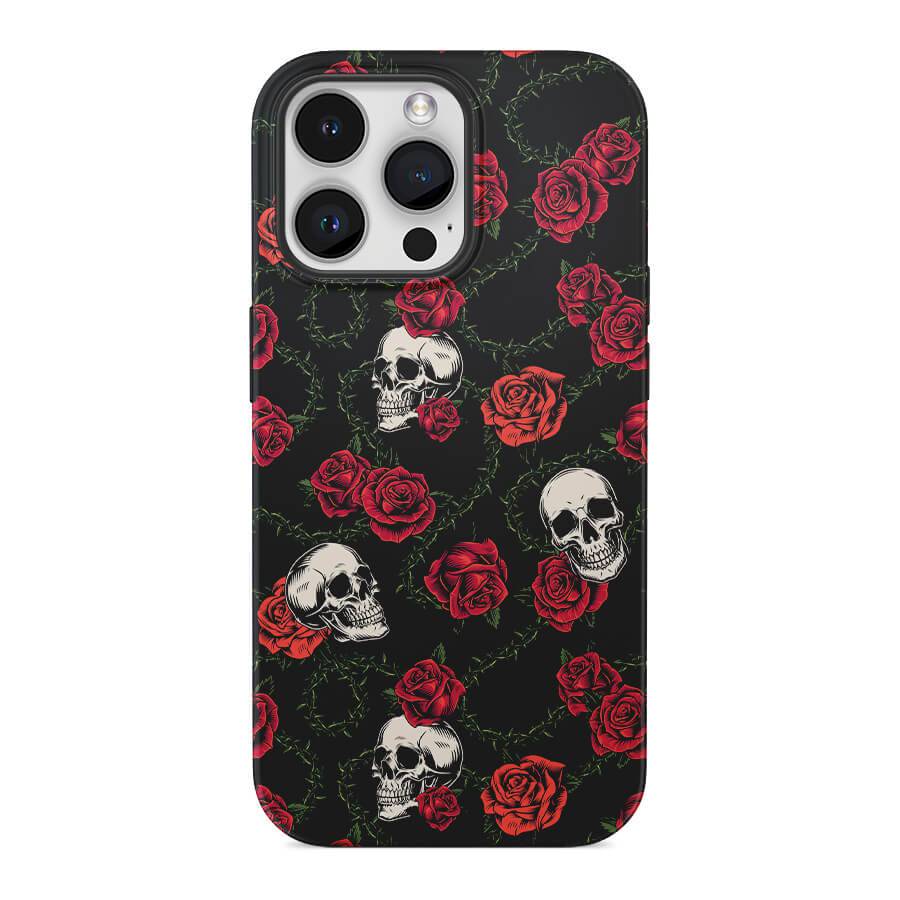 Flowers & Skulls | Retro Floral Case - shipmycase