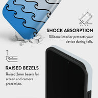 Layered Ocean Waves | Abstract Retro Case - shipmycase