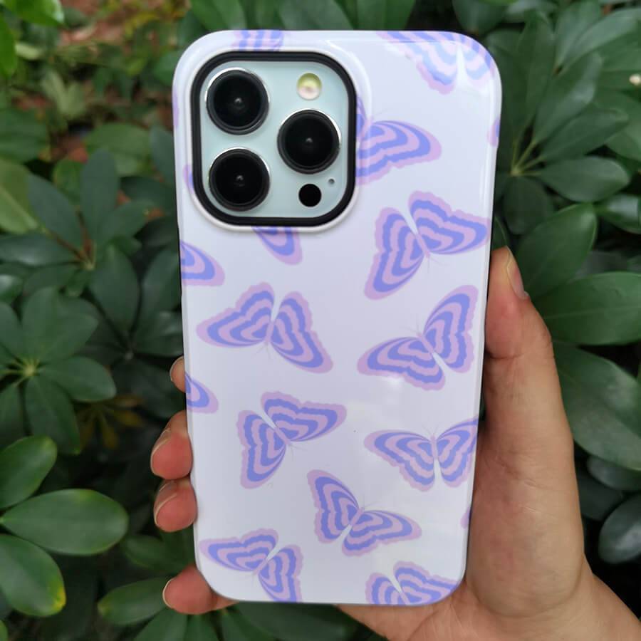 Pink Butterfly Print  | Retro Y2K Case Customize Phone Case shipmycase   