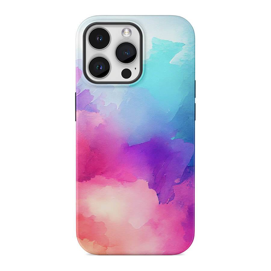 Rainbow Watercolor | Abstract Retro Case Customize Phone Case shipmycase iPhone 15 Pro Max BOLD (ULTRA PROTECTION) 